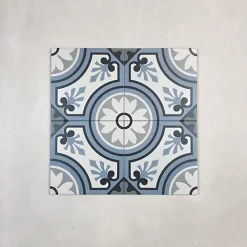 Les Carreaux De Jean  Carrelage Imitation Carreaux de Ciment LA MADELEINE 20x20 Esmee - Les Carreaux de Jean- Carrelage Sol Effet Carreaux De Ciment