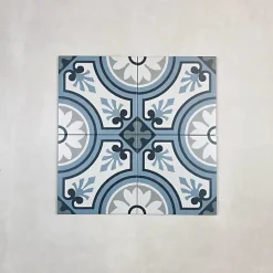 Les Carreaux De Jean  Carrelage Imitation Carreaux de Ciment LA MADELEINE 20x20 Esmee - Les Carreaux de Jean- Carrelage Sol Effet Carreaux De Ciment