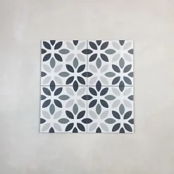 Les Carreaux De Jean Carrelage Sol Effet Carreaux De Ciment<Carrelage Imitation Carreaux de Ciment LA MADELEINE 20x20 Lyla Noir - Les Carreaux de Jean