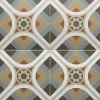 Les Carreaux De Jean  Carrelage Imitation Carreaux De Ciment 20x20 RIVOLI Cinque - Les Carreaux de Jean- Carrelage Sol Effet Carreaux De Ciment