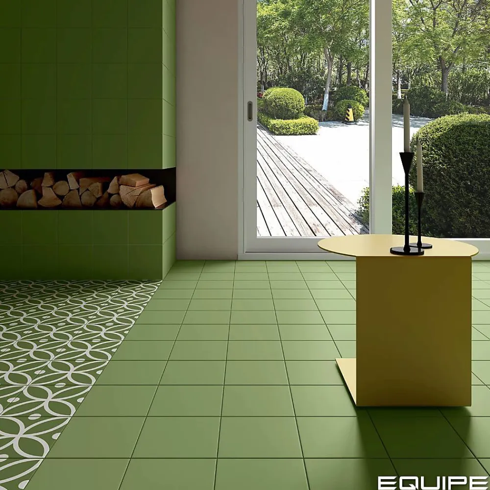 Les Carreaux De Jean Carrelage Sol Pour Cuisine<Carrelage Imitation Carreaux De Ciment 20x20 RIVOLI Bergen Verde - Les Carreaux de Jean