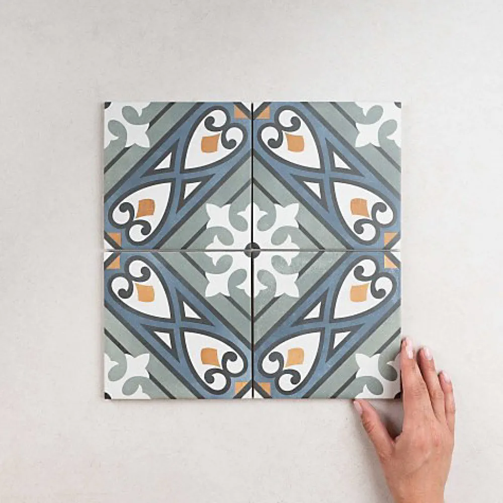 Gioia Materia Carrelage Sol Effet Carreaux De Ciment<Carrelage Imitation Carreaux de Ciment 15x15 Mabel - Les Carreaux de Jean
