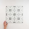 Gioia Materia Carrelage Sol Pour Cuisine|Carrelage Sol Effet Carreaux De Ciment<Carrelage Imitation Carreaux de Ciment ART NOUVEAU DECOR 20x20 Karlspatz Grey - Les Carreaux de Jean