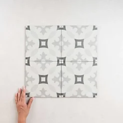 Gioia Materia Carrelage Sol Pour Cuisine|Carrelage Sol Effet Carreaux De Ciment<Carrelage Imitation Carreaux de Ciment ART NOUVEAU DECOR 20x20 Karlspatz Grey - Les Carreaux de Jean