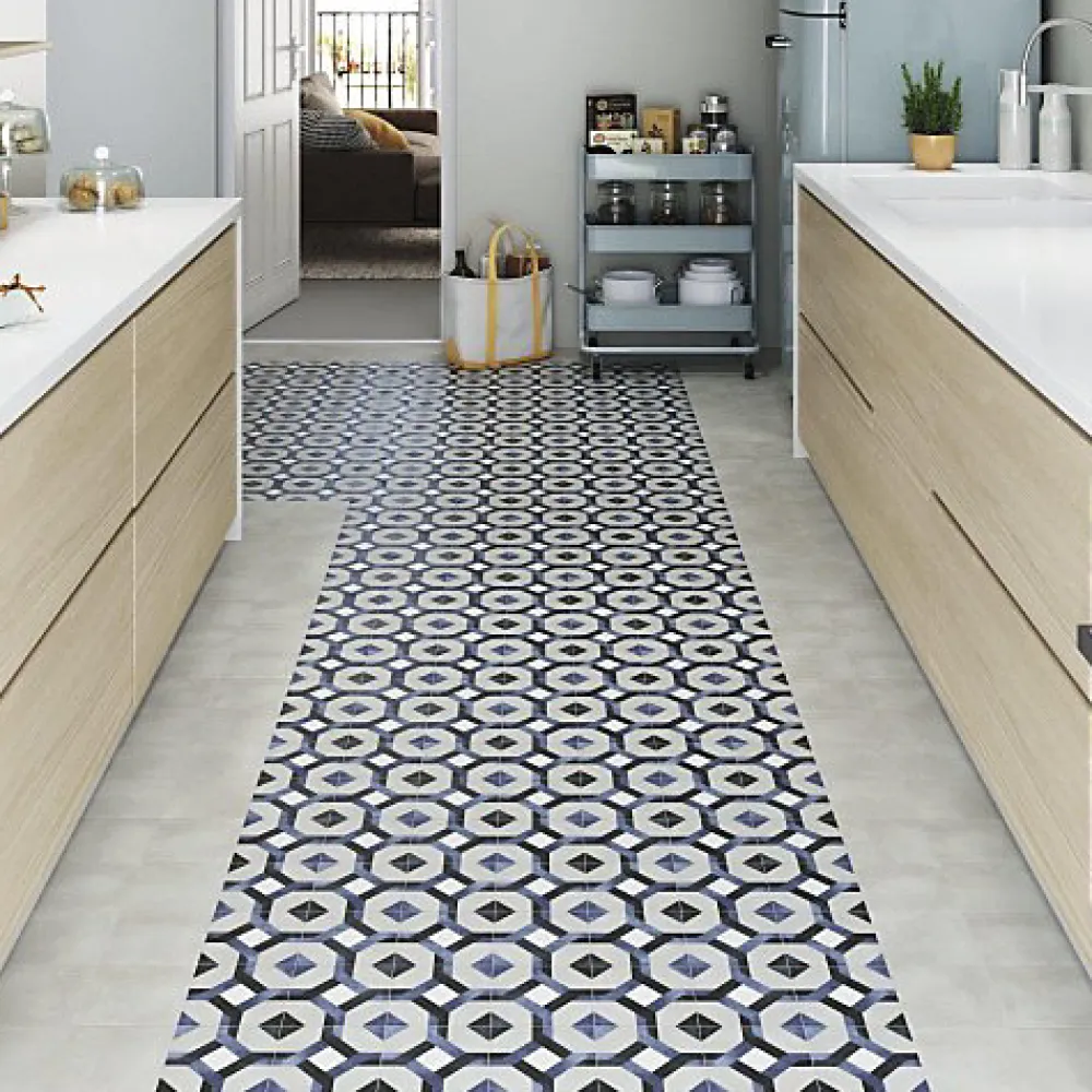 Les Carreaux De Jean Carrelage Sol Effet Carreaux De Ciment<Carrelage Imitation Carreaux de Ciment FLEUR 15x15 Laure - Les Carreaux de Jean