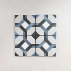 Les Carreaux De Jean Carrelage Sol Effet Carreaux De Ciment<Carrelage Imitation Carreaux de Ciment FLEUR 15x15 Laure - Les Carreaux de Jean