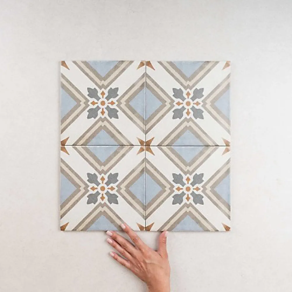 Gioia Materia Carrelage Sol Effet Carreaux De Ciment<Carrelage Imitation Carreaux de Ciment ART NOUVEAU DECOR 20x20 Turin Colour - Les Carreaux de Jean