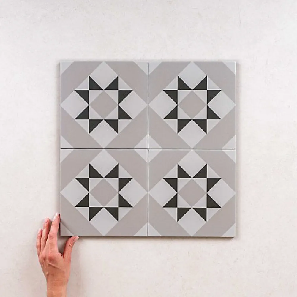 Les Carreaux De Jean Carrelage Sol Effet Carreaux De Ciment|Carrelage Sol Pour Cuisine<Carrelage Imitation Carreaux de Ciment KOMPAS 20x20 Vita - Les Carreaux de Jean