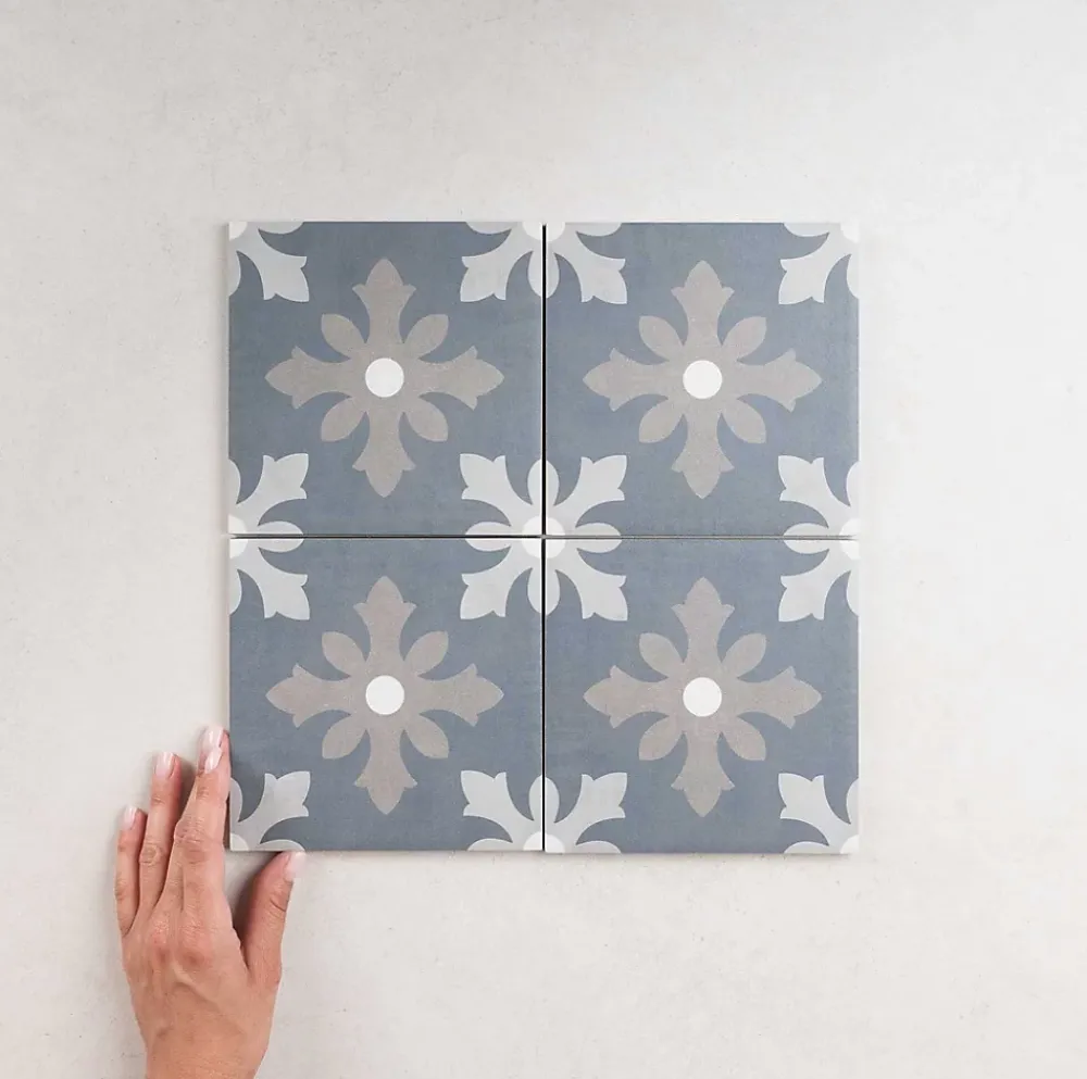 Les Carreaux De Jean Carrelage Sol Effet Carreaux De Ciment<Carrelage Imitation Carreaux De Ciment 15x15 FIORELLA Dania - Les Carreaux de Jean