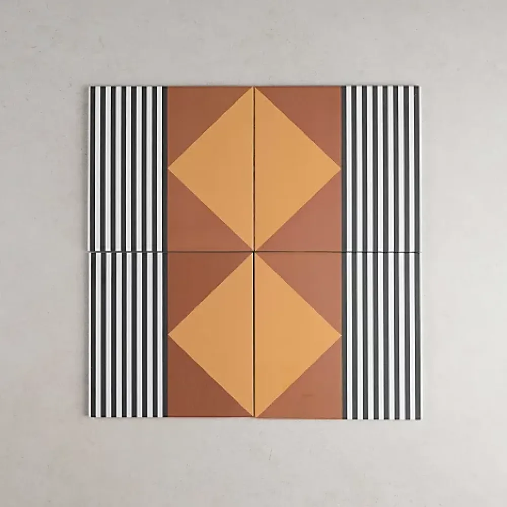 Gioia Materia Carrelage Imitation Carreaux de Ciment BAUHOME 20x20 Stritch Warm - Les Carreaux de Jean- Carrelage Sol Pour Cuisine