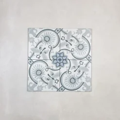 Les Carreaux De Jean  Carrelage Imitation Carreaux de Ciment LA MADELEINE 20x20 Papillon - Les Carreaux de Jean- Carrelage Sol Effet Carreaux De Ciment