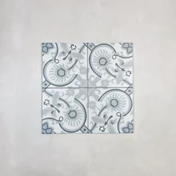 Les Carreaux De Jean  Carrelage Imitation Carreaux de Ciment LA MADELEINE 20x20 Papillon - Les Carreaux de Jean- Carrelage Sol Effet Carreaux De Ciment