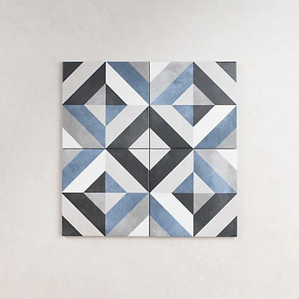 Les Carreaux De Jean Carrelage Imitation Carreaux de Ciment FLEUR 15x15 Geraldine - Les Carreaux de Jean- Carrelage Sol Effet Carreaux De Ciment