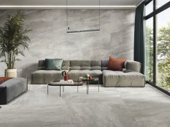 Tinker Carrelage imitation pierre Astro Gris 60x60 cm- Carrelage Sol Effet Pierre