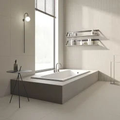 Tinker Carrelage Imitation Pierre Quartz blanc 80x80 cm- Carrelage Sol Effet Pierre