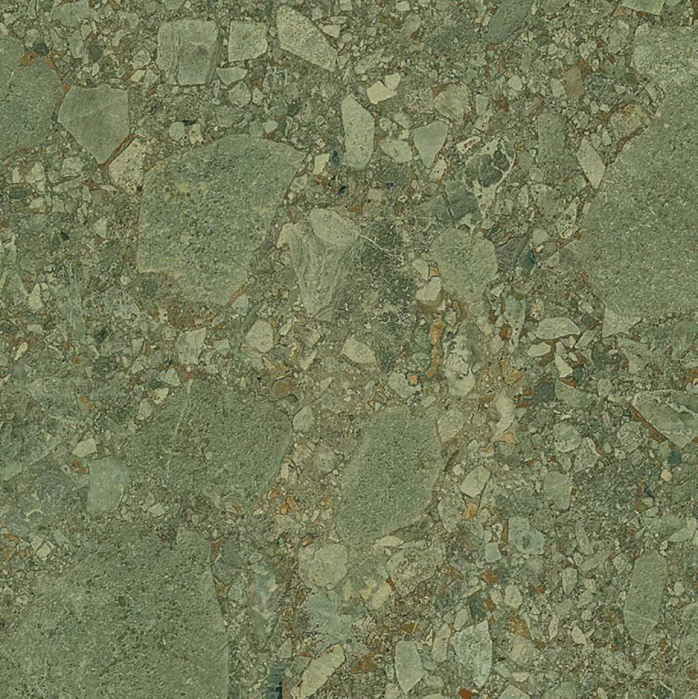 Tinker Carrelage Imitation Pierre Crema vert 80x80 cm- Carrelage Sol Effet Pierre