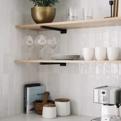 Concept Mosaïque carrelage imitation zellige 6.5x20 cm MALEM WHITE- Faïence Pour Salle De Bains|Faïence Unie