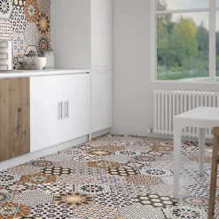 Les Carreaux De Jean Carrelage interieur Imitation Carreaux de Ciment ANDALUSI MIX 28,5x33 - Les Carreaux de Jean- Carrelage Sol Effet Carreaux De Ciment|Carrelage Sol Pour Cuisine