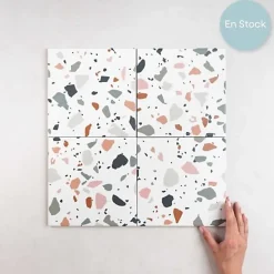 Les Carreaux De Jean  Carrelage Sol Pour Cuisine|Carrelage Sol Effet Terrazzo<Carrelage interieur TERRAZZO TRENDY 20x20 Mix - Les Carreaux de Jean