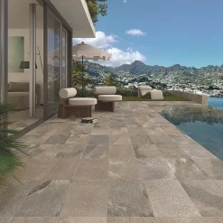 Eiffel art construction Carrelage intérieur / extérieur effet pierre naturelle 30x60 cm BALI Grafito- Mosaïque Pour Douche