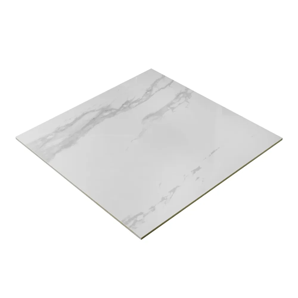 GoodHome Carrelage Mural Pour Douche|Carrelage Mural Pour Cuisine<Carrelage intérieur sol et mural Ultimate marble effet marbre L.59.5 cm x l.59.5 cm x Ep.0.9 cm blanc