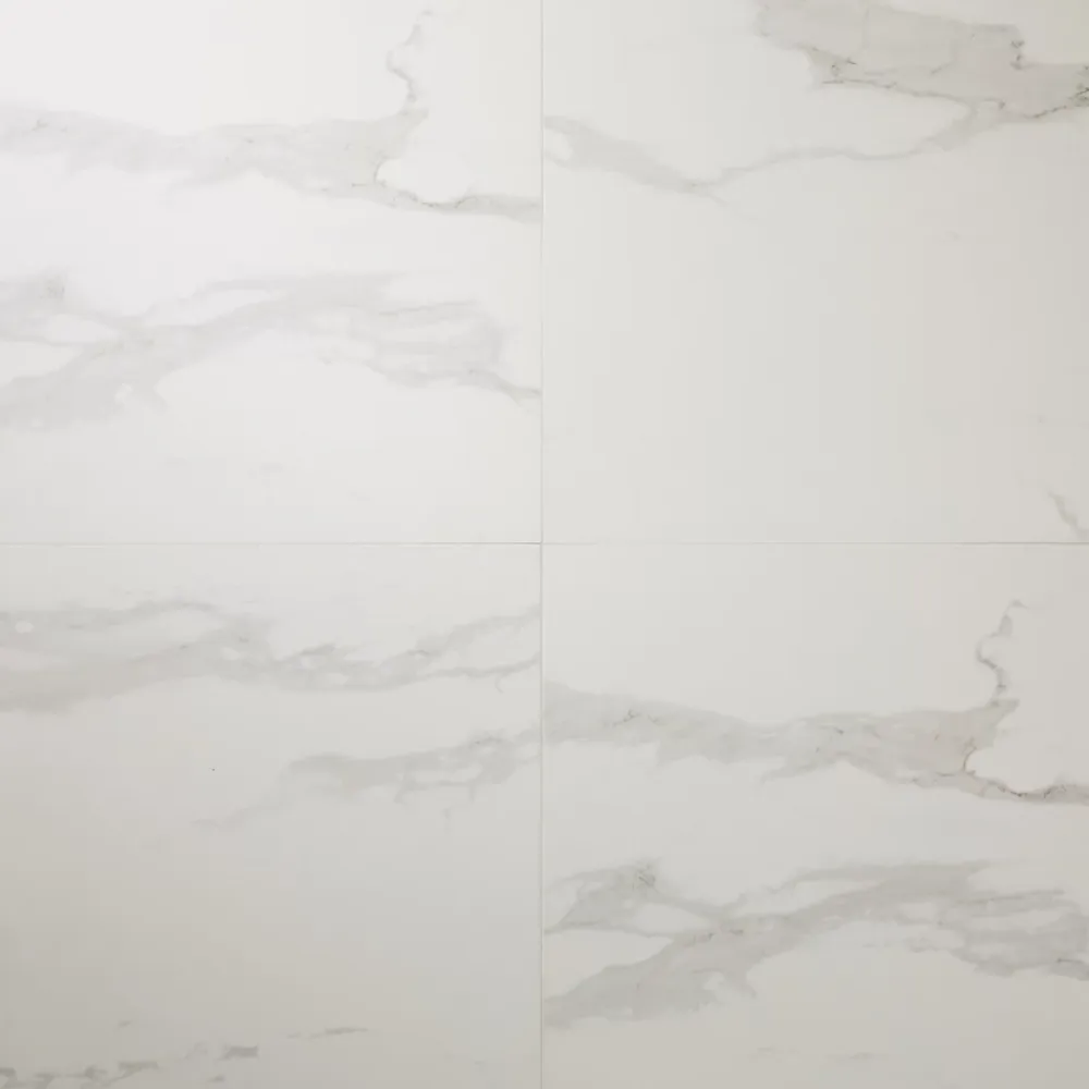 GoodHome Carrelage Mural Pour Douche|Carrelage Mural Pour Cuisine<Carrelage intérieur sol et mural Ultimate marble effet marbre L.59.5 cm x l.59.5 cm x Ep.0.9 cm blanc