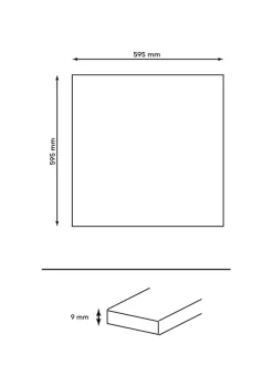 GoodHome Carrelage Mural Pour Douche|Carrelage Mural Pour Cuisine<Carrelage intérieur sol et mural Ultimate marble effet marbre L.59.5 cm x l.59.5 cm x Ep.0.9 cm blanc
