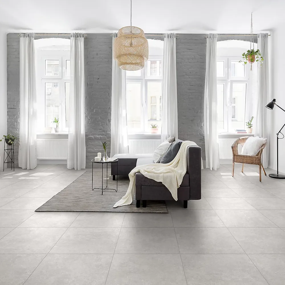 Carrelage Sol Effet Pierre|Carrelage Sol Pour Cuisine<Carrelage intérieur sol et mur en grés cérame émaillé Prisma perla effet pierre matifié 60x60 cm