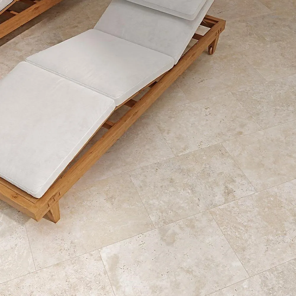 Concept Mosaïque Carrelage izmir 40x60 cm effet travertin antidérapant r11- Carrelage Extérieur Et Terrasse
