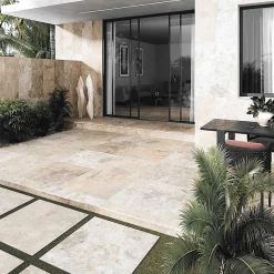 Concept Mosaïque Carrelage Extérieur Et Terrasse<Carrelage izmir 60x120 cm effet travertin antidérapant r11