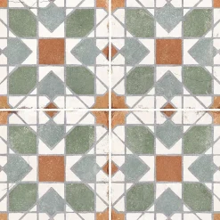 Concept Mosaïque carrelage JADEA 20x20cm imitation carreaux ciment- Carrelage Sol Effet Carreaux De Ciment