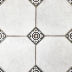 Concept Mosaïque carrelage LEEDS BLACK 33x33cm imitation carreaux ciment- Carrelage Sol Effet Carreaux De Ciment