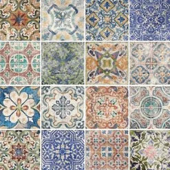 Concept Mosaïque Carrelage Sol Effet Carreaux De Ciment<Carrelage mix santacruz 15x15 cm effet carreaux ciment vieilli