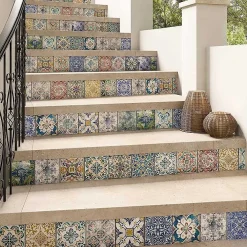 Concept Mosaïque Carrelage Sol Effet Carreaux De Ciment<Carrelage mix santacruz 15x15 cm effet carreaux ciment vieilli