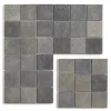 Pegane Mosaïque Pour Douche<Carrelage mosaïque (Boite de 1m²) / Plaque de mosaïque mur et sol en marbre naturel coloris Gris argent - 30 x 30 cm