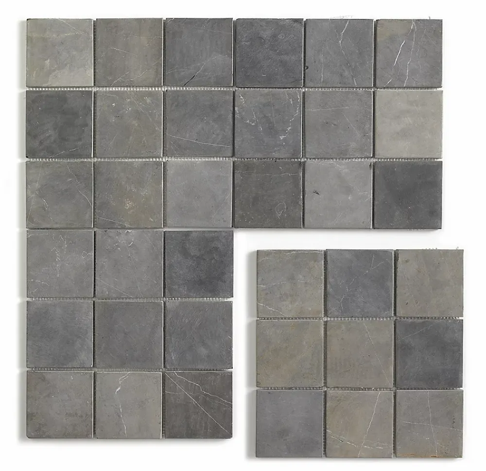 Pegane Mosaïque Pour Douche<Carrelage mosaïque (Boite de 1m²) / Plaque de mosaïque mur et sol en marbre naturel coloris Gris argent - 30 x 30 cm