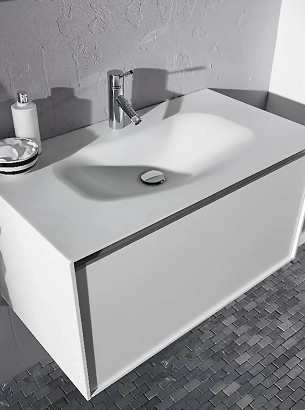 Pegane Carrelage mosaïque (Boite de 1m²) /Plaque de mosaïque mur et sol en marbre naturel coloris gris clair - 30 x 30 cm- Mosaïque Pour Douche|Mosaïque Pour Pièce À Vivre