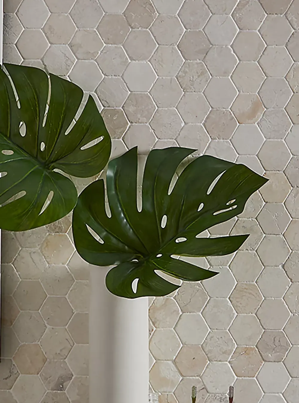 Pegane Carrelage mosaïque (Boite de 1m²) /Plaque de mosaïque mur et sol en marbre naturel coloris blanc - 33 x 33 cm- Mosaïque Pour Pièce À Vivre|Mosaïque Pour Salle De Bains