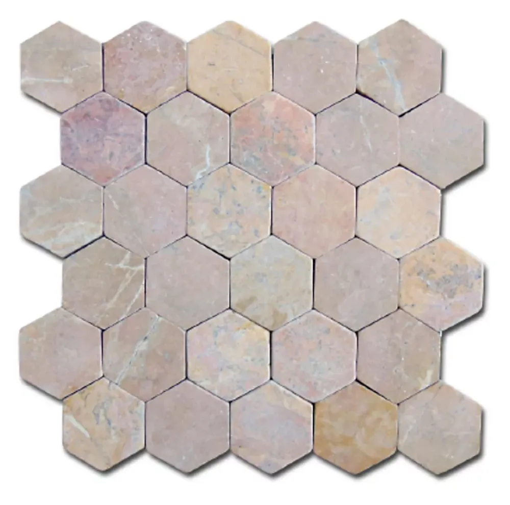 Pegane Mosaïque Pour Pièce À Vivre<Carrelage mosaïque (Boite de 1m²) /Plaque de mosaïque mur et sol en marbre naturel coloris rose - 33 x 33 cm