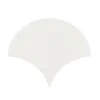 Aelle Carrelage Carrelage Mural Uni<Carrelage mur écaillon de poisson uni blanc brillant 10,6x12 cm SCALE FAN WHITE