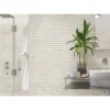 Aelle Carrelage Carrelage mur effet béton blanc perlé 32x99 cm DANXIA-R BLANCO- Carrelage Mural Effet Béton|Carrelage Mural Pour Douche