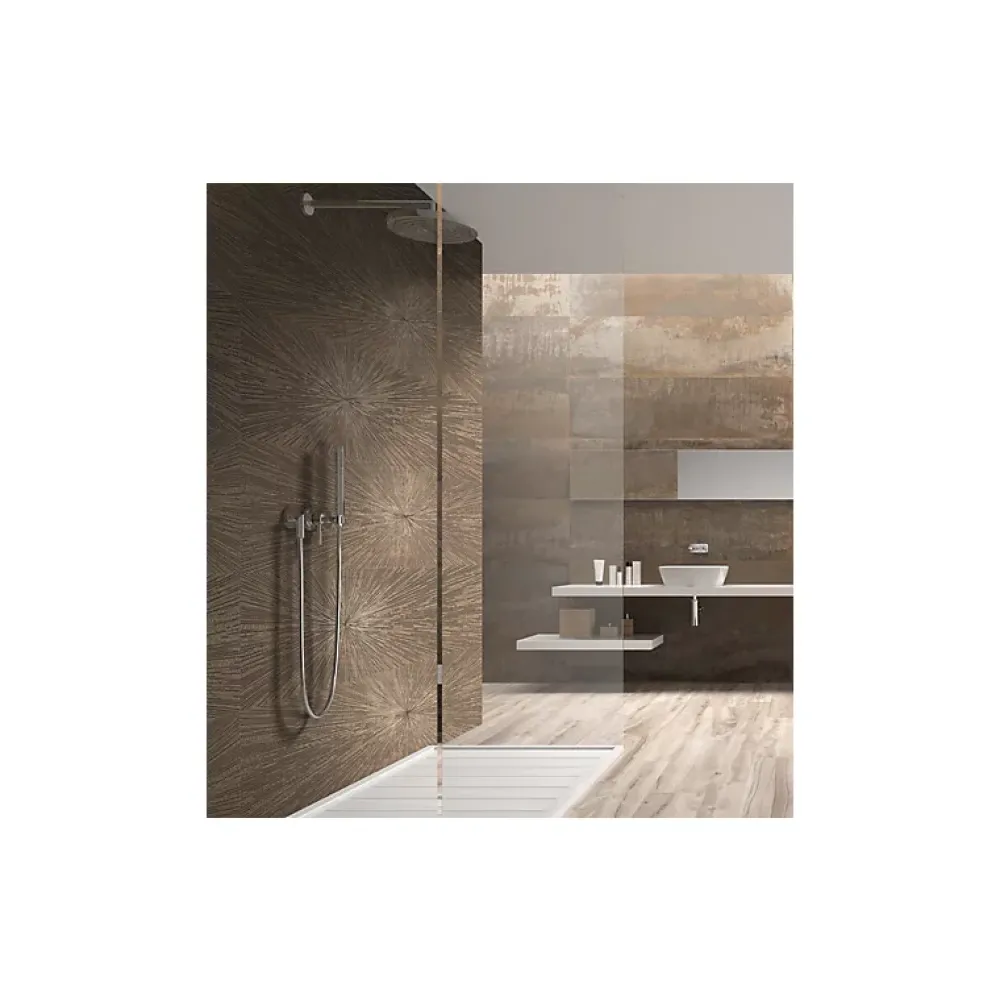 Aelle Carrelage Carrelage mur effet métal cuivre décoratif palletté 30x120 cm IONIC IMPACT COPPER- Faïence Pour Douche|Faïence Pour Cuisine