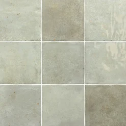 Aelle Carrelage Carrelage mur effet pierre gris vert 10x10 cm brillant - VERTICALE GREEN FIELD- Carrelage Sol Effet Pierre