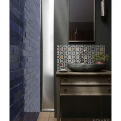 Aelle Carrelage Carrelage Mural Uni<Carrelage mur effet zellige bejmat bleu 6,5x20 cm ARTISAN COLONIAL BLUE
