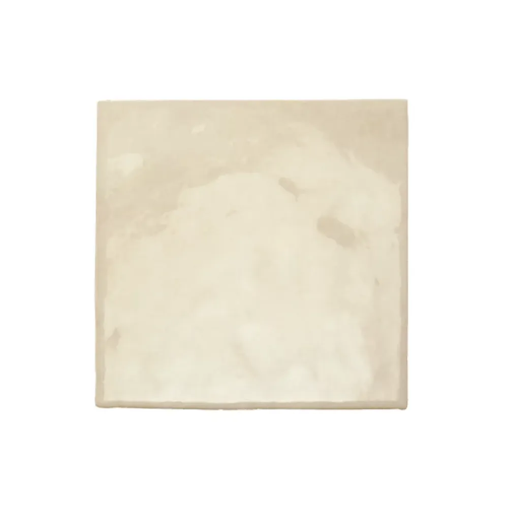 Aelle Carrelage Carrelage mur effet zellige bejmat beige 13,2x13,2 cm ARTISAN OCHRE- Carrelage Mural Uni