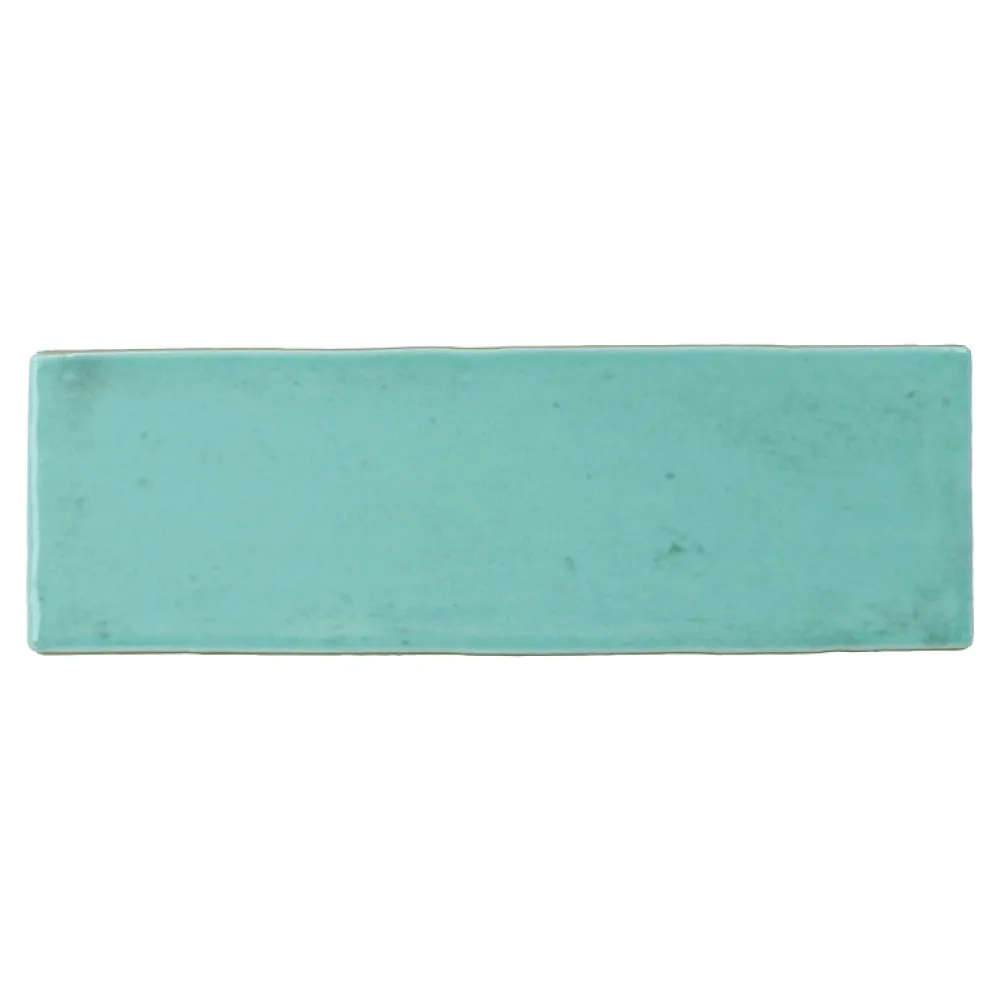 Aelle Carrelage Carrelage Sol Pour Salle De Bains<Carrelage mur effet zellige bejmat marocain 5X15 cm turquoise brillant FANGO AQUAMARINE