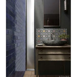 Aelle Carrelage Carrelage mur effet zellige bejmat rouge 6,5x20 cm ARTISAN BURGUNDY- Carrelage Mural Uni