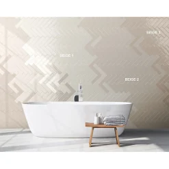 Aelle Carrelage Carrelage mur effet zellige beige 6,5x26,6 cm CROMIA26 BEIGE 2- Carrelage Mural Uni|Carrelage Mural Pour Cuisine