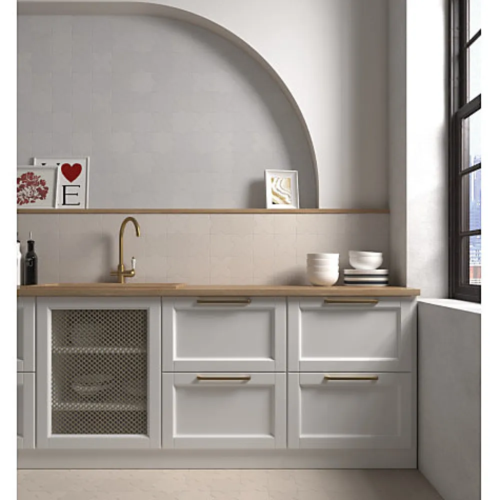 Aelle Carrelage Carrelage mur effet zellige beige 6,5x26,6 cm CROMIA26 BEIGE 2- Carrelage Mural Uni|Carrelage Mural Pour Cuisine
