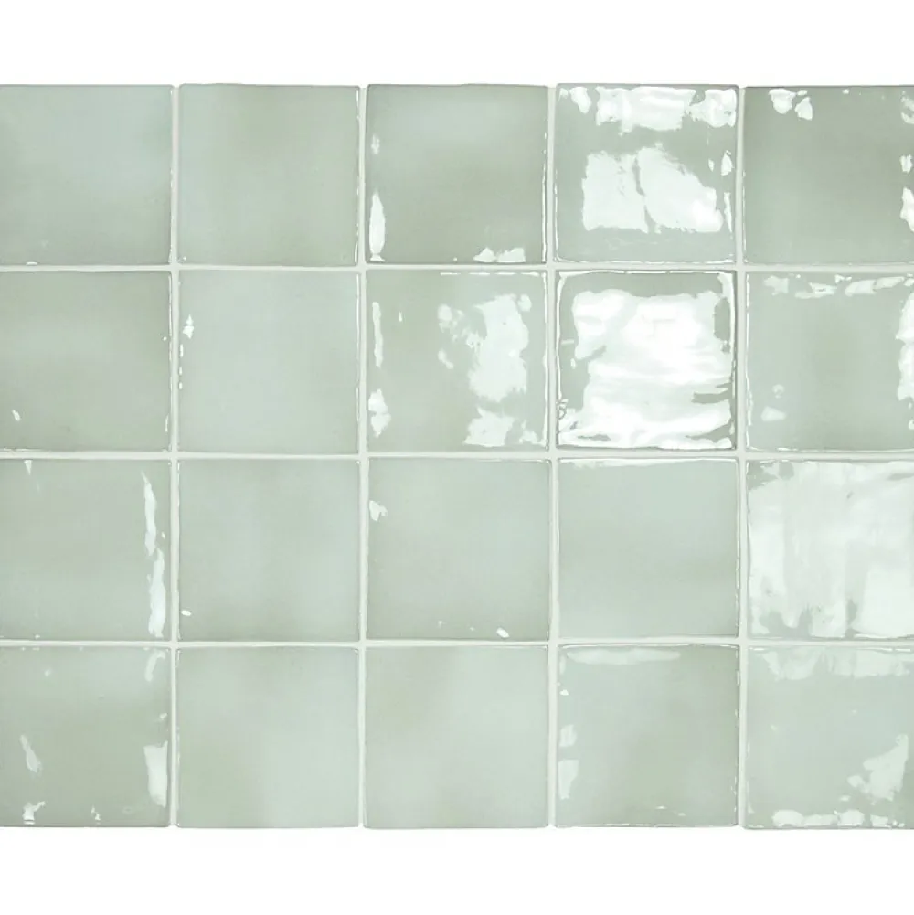 Aelle Carrelage Carrelage Mural Uni<Carrelage mur effet zellige vert sage 10x10 cm MANACOR MINT